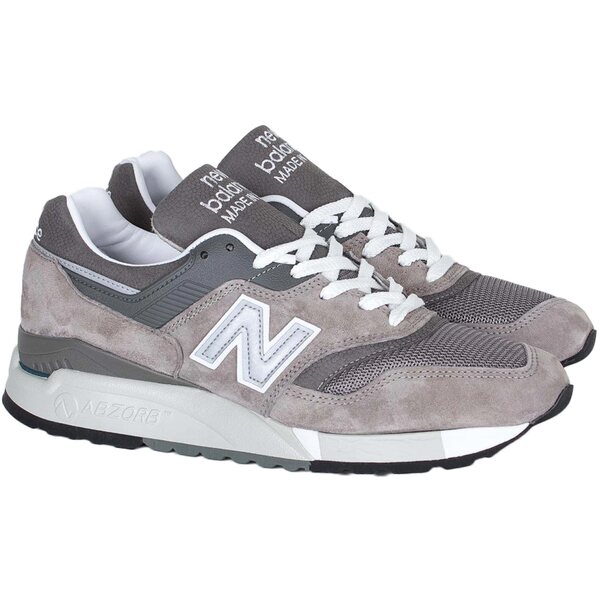New Balance ニュー平衡にする メンズ スニーカー  【New Balance 997.5 MiUSA Grey White】  大いさ US_8.5(26.5糎) Grey/Grey/White