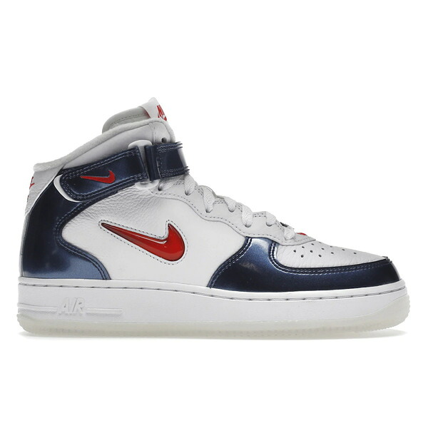 Nike ナイキ メンズ スニーカー  【Nike Air Force 1 Mid QS Independence Day】  大いさ US_8.5(26.5糎) White/University Red/Midnight Navy/White