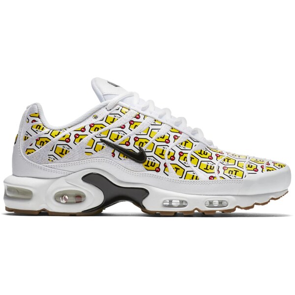 Nike ナイキ メンズ スニーカー  【Nike Air Max Plus QS All-Over Print White】  大きさ US_6(24.0糎) White/Black-Yellow