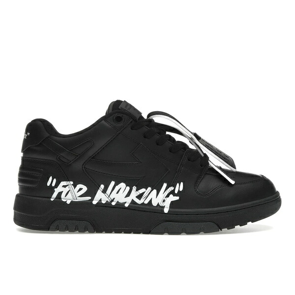 OFF-WHITE 象牙色 メンズ スニーカー  【OFF-WHITE Out Of Office OOO Low Tops For Walking Black White】  大きさ US_11.5(29.5糎) Black/White