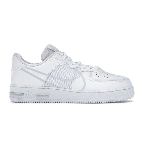 Nike ナイキ メンズ スニーカー  【Nike Air Force 1 React White】  大きさ US_5.5(23.5珊) White/Pure Platinum