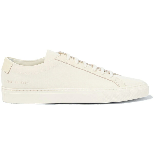 Common Projects コモン・プロジェクツ メンズ スニーカー  【Common Project Original Achilles Off White Leather Canvas】  大いさ US_6(24.0糎) Off White/White