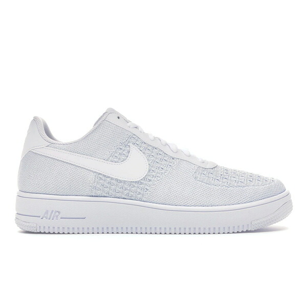 Nike ナイキ メンズ スニーカー  【Nike Air Force 1 Flyknit 2 White Pure Platinum】  大いさ US_5(23.0糎) White/Pure Platinum-Pure Platinum-White