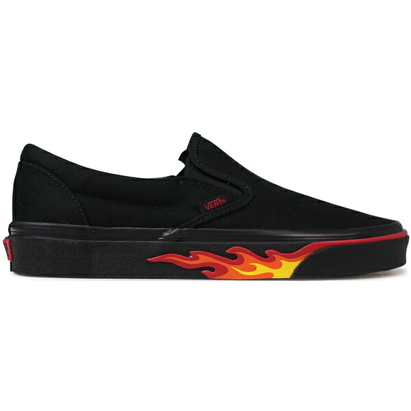 Vans バンズ メンズ スニーカー  【Vans Slip-On Flame Wall】  大きさ US_M_4 Black/Black