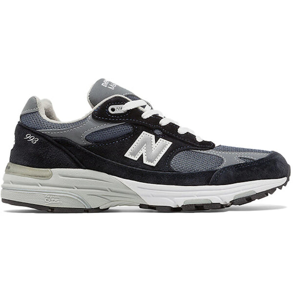 New Balance ニュー平衡にする レディース スニーカー  【New Balance 993 MiUSA Navy White (Women\u0027s)】  大いさ US_9.5(26.5糎) Grey White