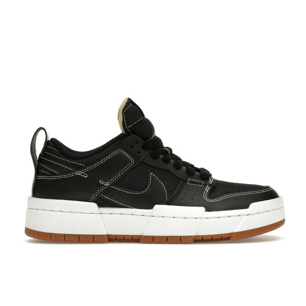 Nike ナイキ レディース スニーカー  【Nike Dunk Low Disrupt Black Gum (Women\u0027s)】  大きさ US_8(25.0糎) Black/White-Gum Medium Brown