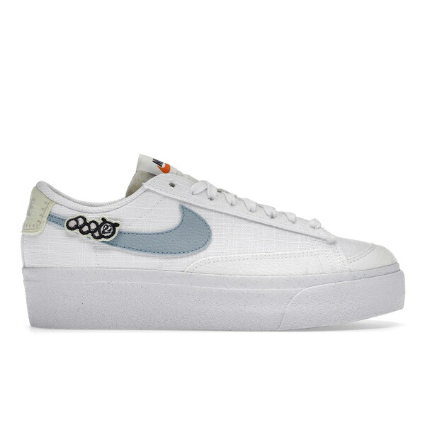 Nike ナイキ レディース スニーカー 【Nike Blazer Low Platform Next Nature Boarder Blue (Women's)】 サイズ US_9.5(26.5cm) White/Pink Oxford/Pale Ivory/Boarder Blue|asty