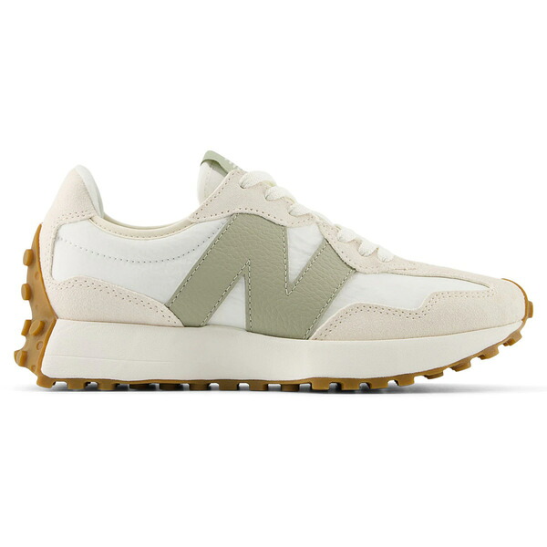 New Balance ニュー平衡にする レディース スニーカー  【New Balance 327 Linen Sea Salt Olivine (Women\u0027s)】  大きさ US_8.5(25.5糎) Linen/Sea Salt/Olivine