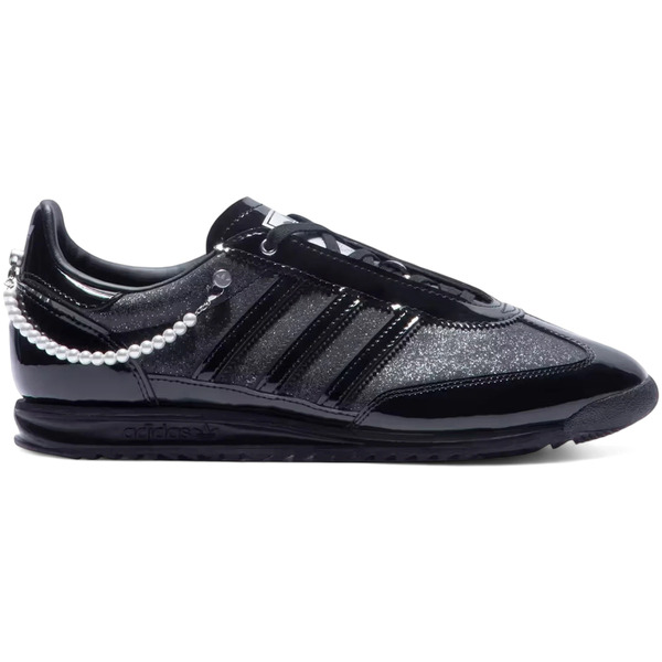 adidas アディダス レディース スニーカー 【adidas SL 72 OG Black Patent Pearls (Women's)】 サイズ US_6.5(23.5cm) Core Black/Core Black/Silver Metallic｜asty