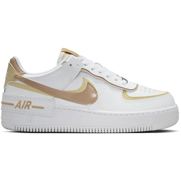 Nike ナイキ レディース スニーカー  【Nike Air Force 1 Low Shadow White Team Gold Rattan (Women\u0027s)】  大きさ US_W_10.5 White/Team Gold/White/Hemp