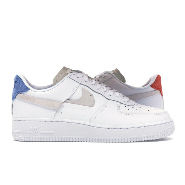 Nike ナイキ レディース スニーカー  【Nike Air Force 1 LX Vandalised White (Women\u0027s)】  大きさ US_W_10.5 White/Platinum Tint-Game Royal-Habanero Red