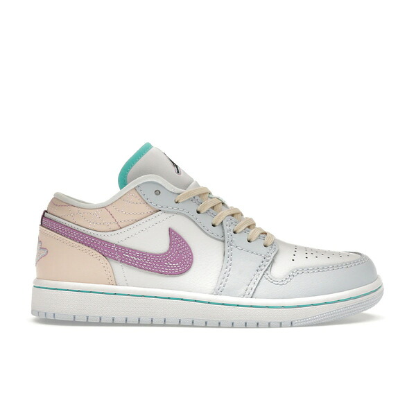 Jordan ジョーダン レディース スニーカー 【Jordan 1 Low Multi-Color Sashiko (Women's)】 サイズ US_W_11 White/White/Blue Tint/Rush Fuchsia｜asty