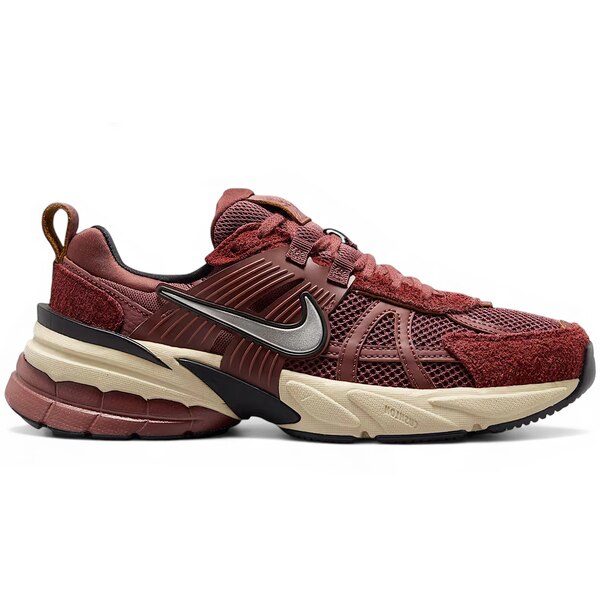 Nike ナイキ レディース スニーカー 【Nike V2K Run Dark Team Red Mtlc Platinum Night Maroon (Women's)】 サイズ US_8(25.0cm) Dark Team Red/Night Maroon/Barkroot Brown/Metallic Platinum|asty