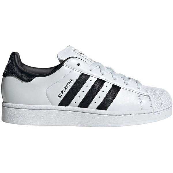 adidas アディダス レディース スニーカー  【adidas Superstar II White Black Pony Hair (Women\u0027s)】  大きさ US_W_10.5 Cloud White/Core Black/Cloud White