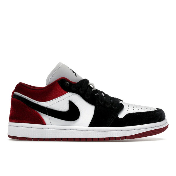 Jordan ジョーダン レディース スニーカー 【Jordan 1 Low SE Velvet Black Toe (Women's)】 サイズ US_7(24.0cm) Black/White/Team Red/Black|asty