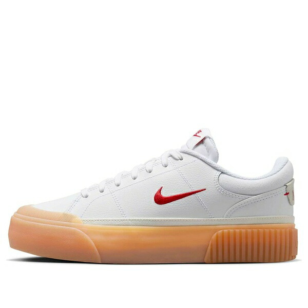 Nike ナイキ レディース スニーカー  【(WMNS) Nike Court Legacy Lift \u0027White Gum University Red\u0027 FV5526-103】  大きさ US_7.5(24.5糎)