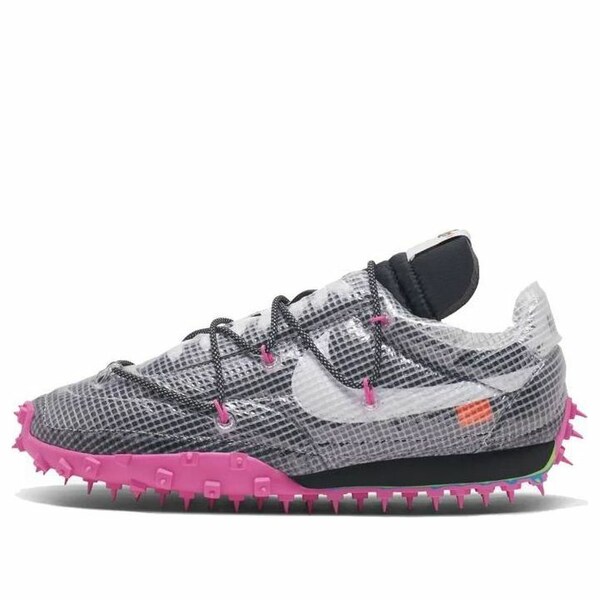 Nike ナイキ レディース スニーカー  【(WMNS) Nike x Off-White Waffle Racer \u0027Fuchsia\u0027 CD8180-001】  大いさ US_7(24.0珊) 靴-スニーカー-レディース靴