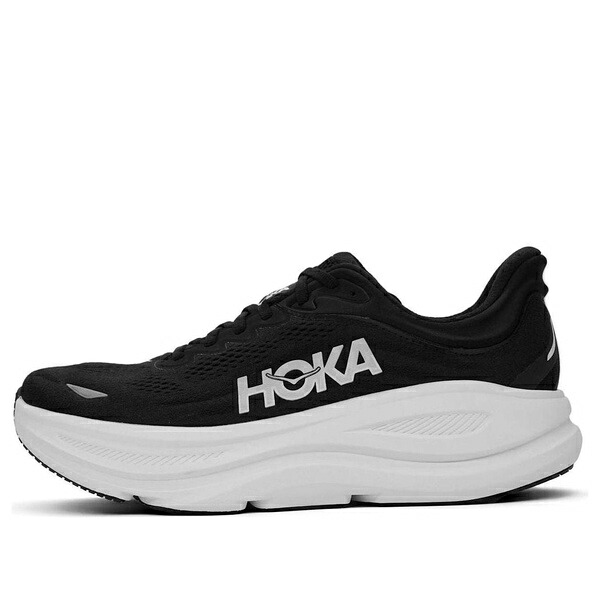 HOKA ONE ONE ホカオネオネ レディース スニーカー  【(WMNS) HOKA ONE ONE Bondi 9 \u0027Black White\u0027 1162012-BWHT】  大きさ US_7(24.0糎)