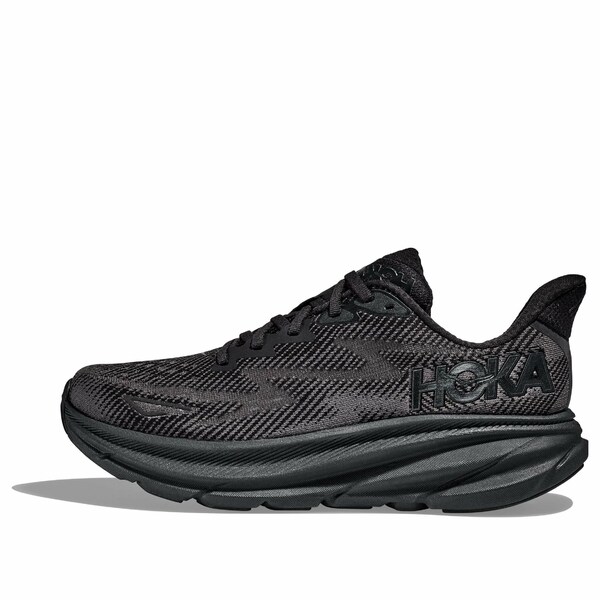HOKA ONE ONE ホカオネオネ レディース スニーカー 【(WMNS) HOKA ONE ONE Clifton 9 Wide 'Black' 1132211-BBLC】 サイズ US_5(22.0cm)｜asty