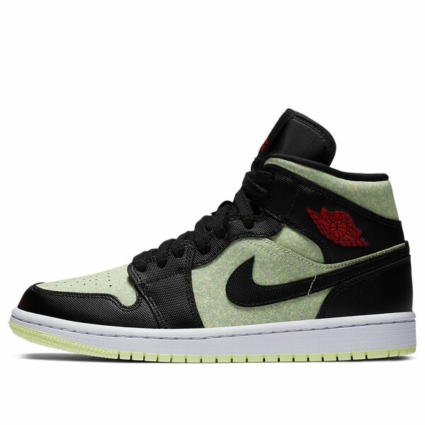 Jordan ジョーダン レディース スニーカー 【(WMNS) Air Jordan 1 Mid SE 'Black Barely Volt' CV5276-003】 サイズ US_6(23.0cm)|asty