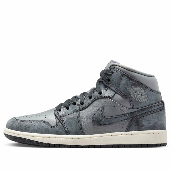 Jordan ジョーダン レディース スニーカー 【(WMNS) Air Jordan 1 Mid 'Distressed Smoke Grey' FJ3448-001】 サイズ US_5(22.0cm)|asty