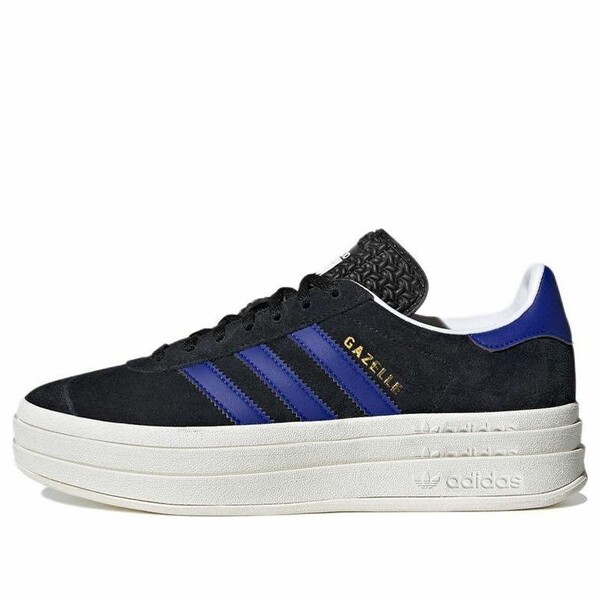 adidas アディダス レディース スニーカー  【(WMNS) adidas Gazelle Bold Black Lucid Blue HQ4408】  サイズ US_8(25.0cm)