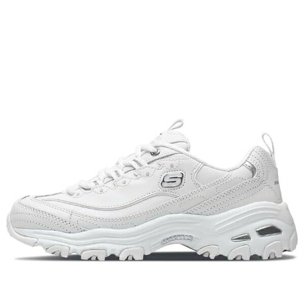 Skechers スケッチャーズ レディース スニーカー  【(WMNS)  Skechers D\u0027LITES Daddy Shoes \u0027White Silver\u0027 11931-WSL】  大きさ US_7(24.0糎)
