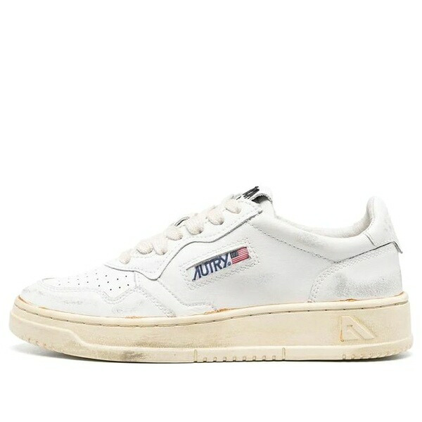 AUTRY オートリー レディース スニーカー 【(WMNS) Autry Medalist Super Vintage Low Leather Sneaker 'White' AVLW-GF15】 サイズ US_6(23.0cm)|asty