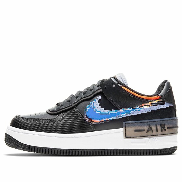 Nike ナイキ レディース スニーカー  【(WMNS) Nike Air Force 1 Shadow SE \u0027Pixel Swoosh - Off Noir\u0027 CV8480-001】  大きさ US_9.5(26.5糎)