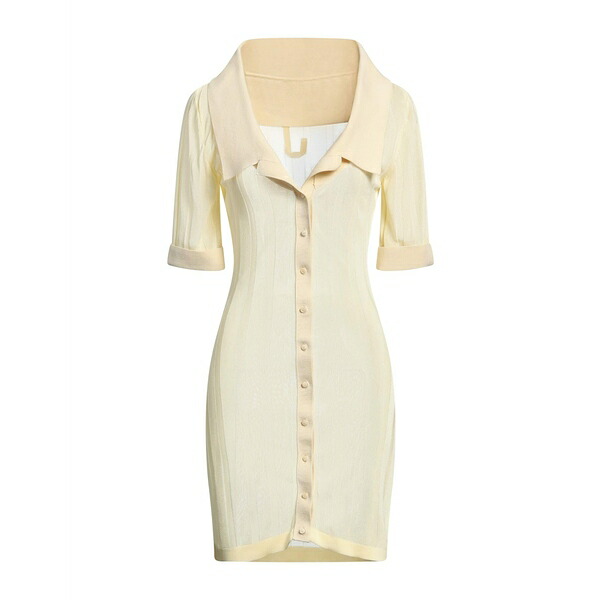 【送料無料】 ジャクエムス レディース ワンピース トップス Mini dresses Yellow