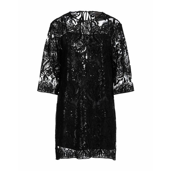 【送料無料】 セミクチュール レディース ワンピース トップス Mini dresses Black