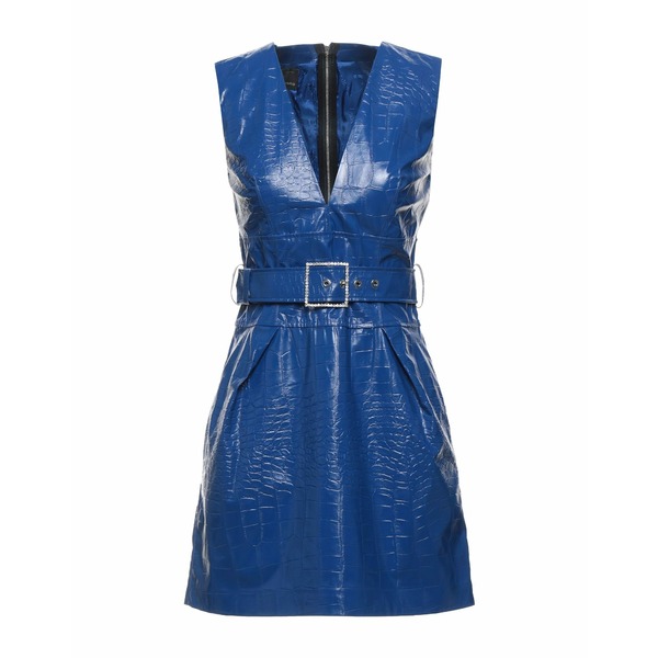 【送料無料】 ピンコ レディース ワンピース トップス Mini dresses Blue