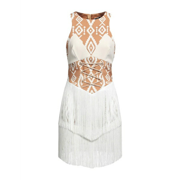 【送料無料】 エリザベスフランキ レディース ワンピース トップス Mini dresses Beige｜asty
