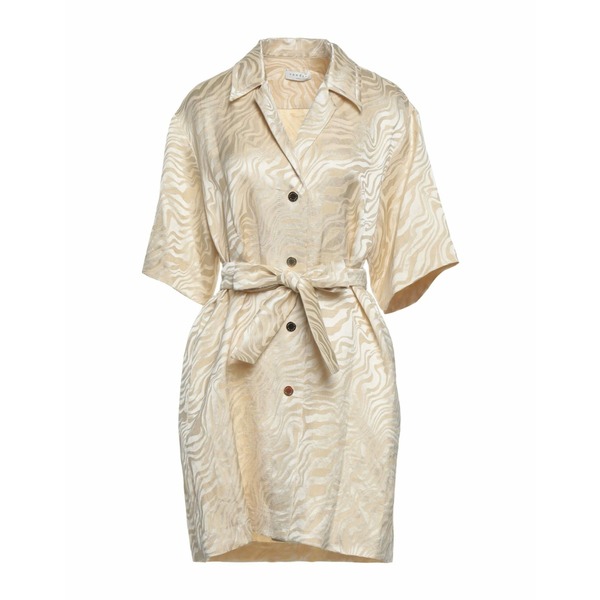 【送料無料】 サンドロ レディース ワンピース トップス Mini dresses Beige