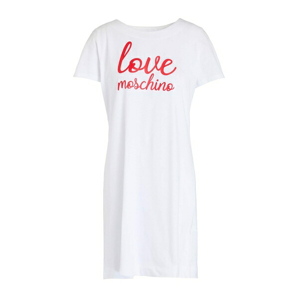 【送料無料】 モスキーノ レディース ワンピース トップス Mini dresses White
