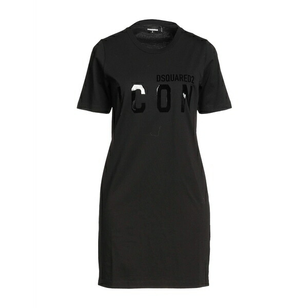 【送料無料】 ディースクエアード レディース ワンピース トップス Mini dresses Black