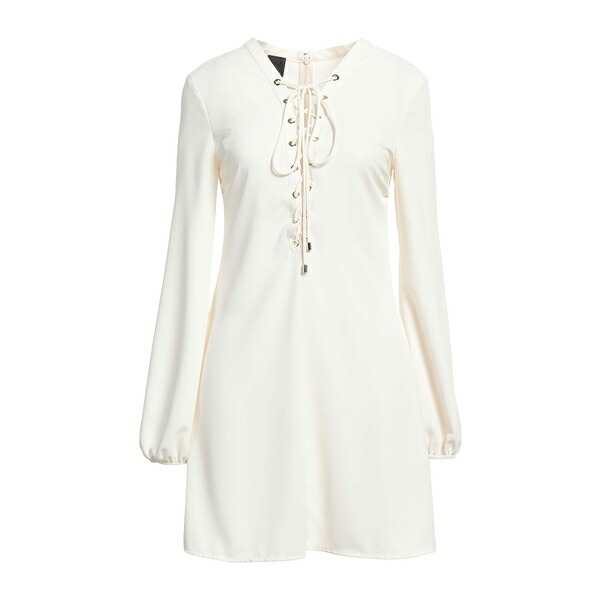 【送料無料】 ピンコ レディース ワンピース トップス Mini dresses White