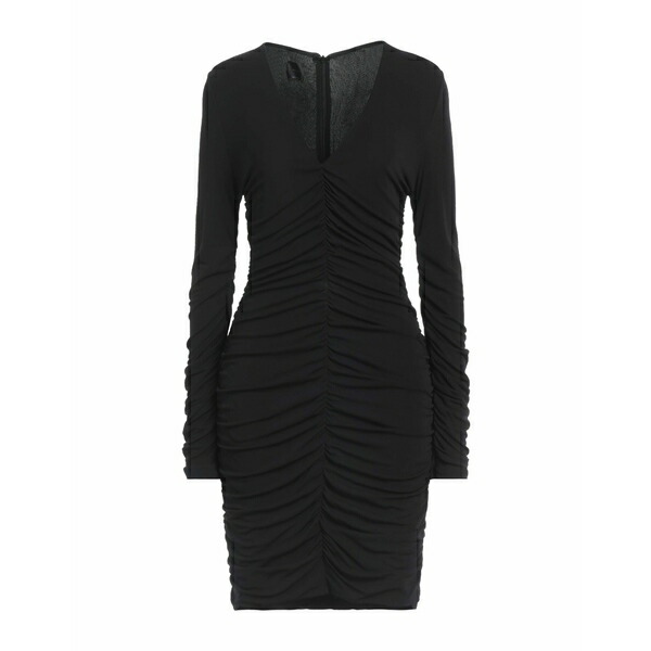 【送料無料】 ピンコ レディース ワンピース トップス Mini dresses Black