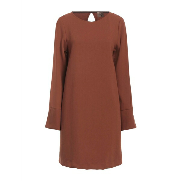 【送料無料】 エムエムイー ロード レディース ワンピース トップス Mini dresses Brown