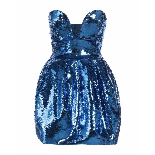 【送料無料】 ピンコ レディース ワンピース トップス Mini dresses Blue｜asty
