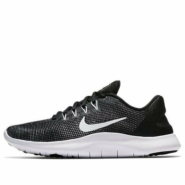 Nike ナイキ レディース スニーカー  【(WMNS) Nike FLEX 2018 RN \u0027Black White\u0027 AA7408-001】  大きさ US_6(23.0珊)
