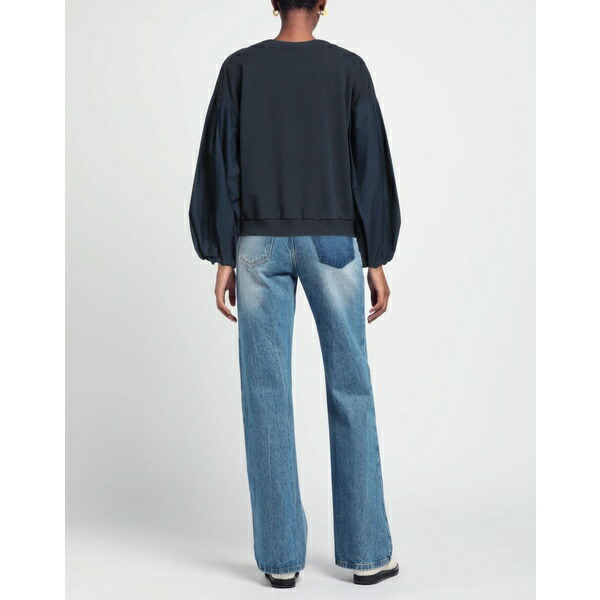 セット送料無料 キャラクター パーカー・スウェットシャツ アウター レディース Sweatshirts Navy blue - トップス