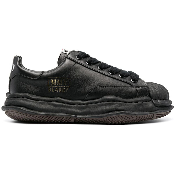 Maison Mihara Yasuhiro ミハラヤスヒロ メンズ スニーカー 【Maison Mihara Yasuhiro Blakey OG Sole Leather Low Black】 サイズ US_5(23.0cm) Black/Black|asty