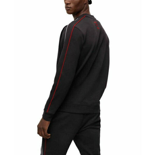最安値挑戦】【最安値挑戦】ヒューゴボス メンズ パーカー・スウェットシャツ アウター BOSS X NBA Men's Chicago Bulls  Regular-Fit Sweatshirt Jet Black メンズファッション