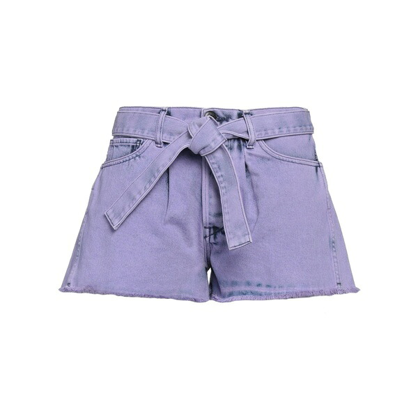 【送料無料】 スリーバイニューヨーク レディース デニムパンツ ボトムス Denim shorts Purple