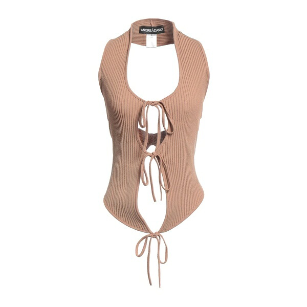 【送料無料】 アンドレダモ レディース Tシャツ トップス Tops Brown｜asty 22,792円