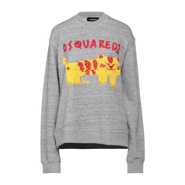 【送料無料】 ディースクエアード レディース パーカー・スウェットシャツ アウター Sweatshirts Grey