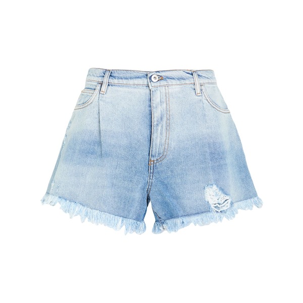 【貨物輸送無料】 ツイン仕掛ける レディース ジーンズズボン下 ボトムス Denim shorts Blue パンツ-レディースファッション-ボトムス