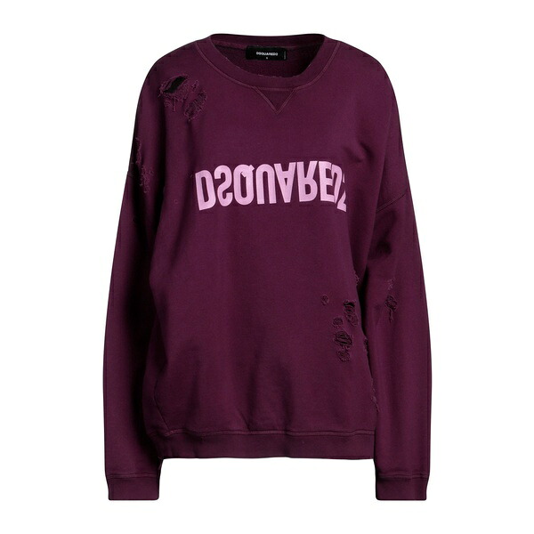 【送料無料】 ディースクエアード レディース パーカー・スウェットシャツ アウター Sweatshirts Purple