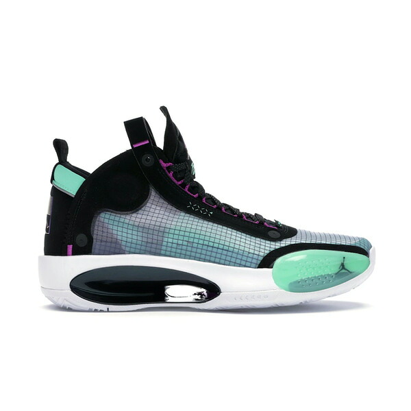 Jordan ジョーダン メンズ スニーカー 【Jordan XXXIV Blue Void】 サイズ US_M_13 Blue Void/Green Glow-Black-Metallic Silver｜asty